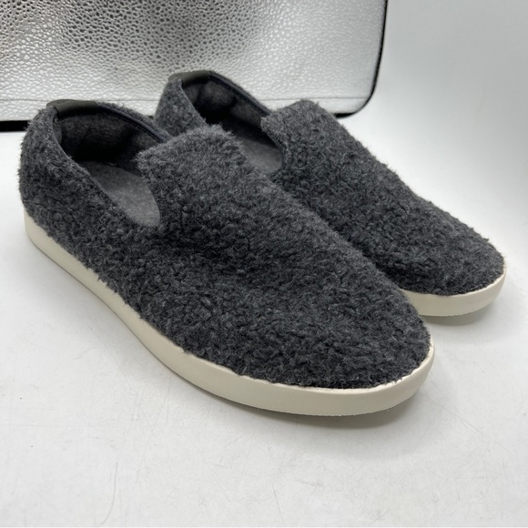 allbirds Shoes - Allbirds Women's Wool Lounger Gray Fuzzy Slip-on Closed Round Toe Casual Fluffs